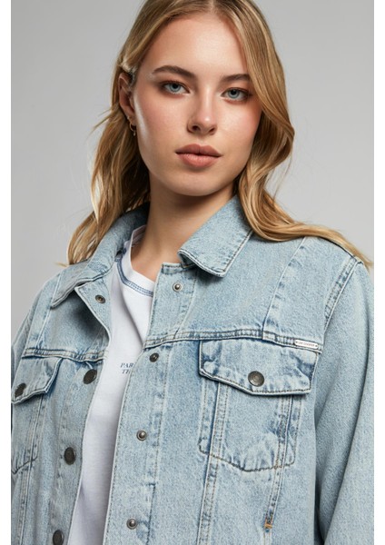 Valery Kadın Jean Ceket Denim