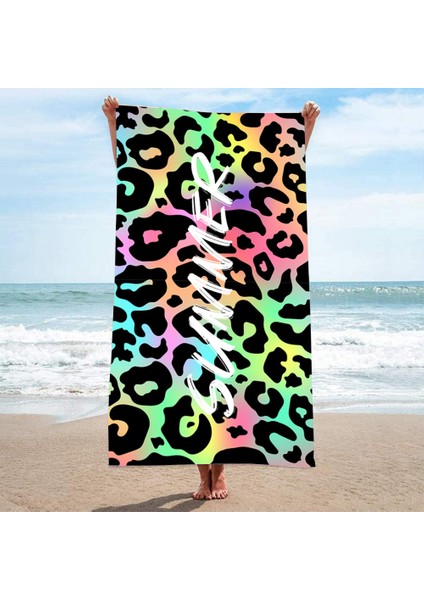Plaj Havlusu Özel Baskılı Havlu Deniz Kenarı Tatil Plaj Banyo Havlusu Emici (Yurt Dışından)