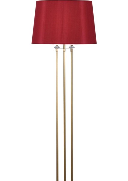 Lona Eskitme Lambader Bordo Konik Şapka Modern , Oturma Odası ,yatak Odası , Salon Lambader