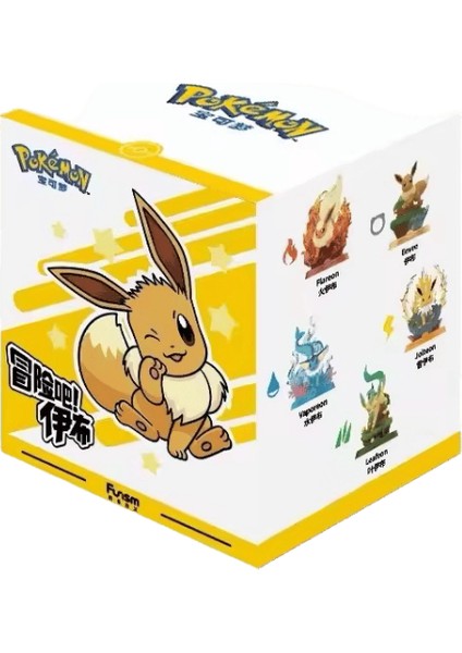 Anime Pokemon Funism Orijinal Macera Eevee Aile Takımı Kör Kutu Jolteon Sylveon Aksiyon Figürü Koleksiyonu Model Çocuk Oyuncak Hediyerenk: Rastgele 1 Kutu (Yurt Dışından)