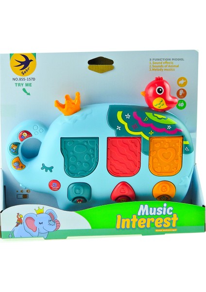 Oyuncak Fil Piyano Işıklı Sesli Sevimli Fil Piyano fırsatları