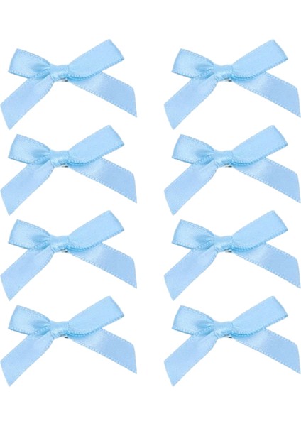 8/16 Pcs Renkler Ipek Şerit Bowknot Saç Klip Moda Tatlı Bale Sevimli Kız Ettes Renkli Dantel Kadınlar Pin In In In Y2K Renk: Mavi 8pcs (Yurt Dışından)