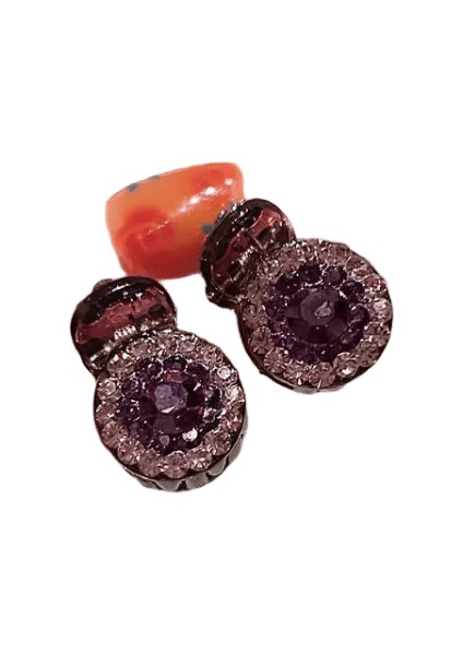 2/4pcs Mini Yuvarlak Rhinestone Saç Pençesi Retro Zirkon Kadın Kızlar Pençe Klipleri Küçük Saçkoplar Saç Yengeçleri Kız Saç Aksesuarları Renk: Stil 1 (Yurt Dışından)