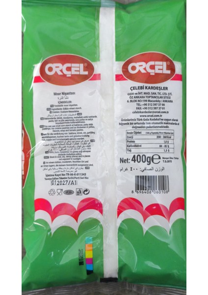 Mısır Nişastası 400 gr