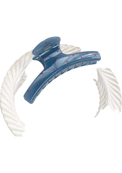 Kore Tarzı Saç Pençesi Leke Saç Pençeleri Şık Saç Pençeleri Sevimli Saç Pençeleri Mavi ve Kızıl Saç Klipsleri Kadınlar Için Renk: B (Yurt Dışından)