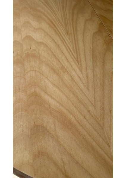 Concept Baba Ayaklı Masa Naturel Ahşap Yuvarlak Üst Tablalı Beyaz Ayaklı Açılır Masa (Çap 110 cm )