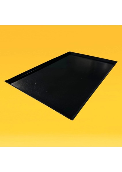 Alüminyum İtalyan Açılı (45°) Düz Teflon Kaplamalı Tava (2mm) 40x60x1 CM