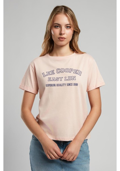 Cosep Kadın O Yaka T-Shirt Pudra modelleri