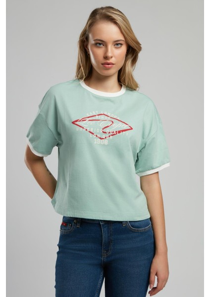 Emilia Kadın O Yaka T-Shirt Mint fiyatları