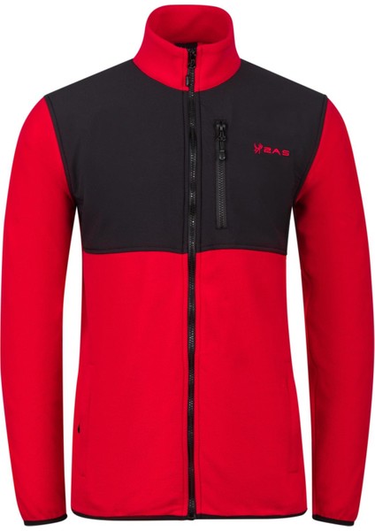 Cliff Erkek Parçalı Ince Polar Sweatshirt Kırmızı