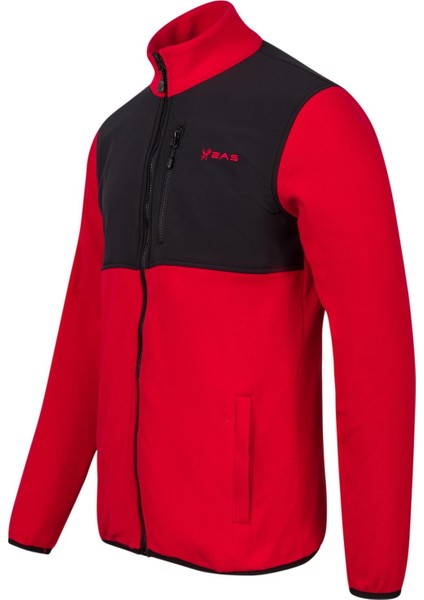 Cliff Erkek Parçalı Ince Polar Sweatshirt Kırmızı