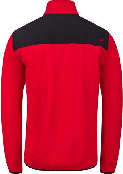 Cliff Erkek Parçalı Ince Polar Sweatshirt Kırmızı