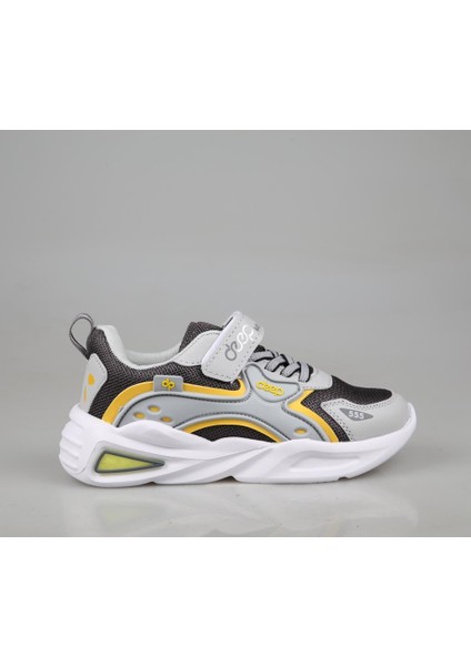 Marka Sesi 555 Gri Sarı Çocuk Sneakers