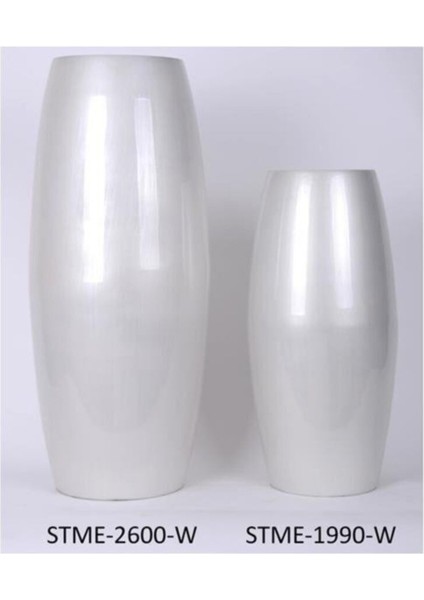 Seta Martına Vazo Uzun Büyük Beyaz 17*17*51 cm fiyatları