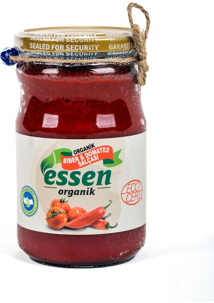 Organik Domates & Biber Karışık Salça (TUZSUZ) (650 Gr)