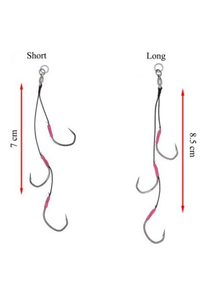 Triple Claw Deep Tune Long Rigs -1/0-2/0 modelleri