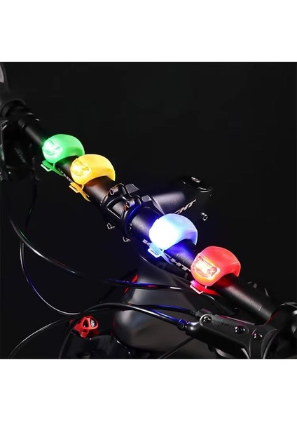 4 Adet LED Işıklı 3 Fonksiyonlu Bisiklet Scooter Işık Su Geçirmez Flaşör Seti