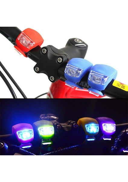 4 Adet LED Işıklı 3 Fonksiyonlu Bisiklet Scooter Işık Su Geçirmez Flaşör Seti fiyatları
