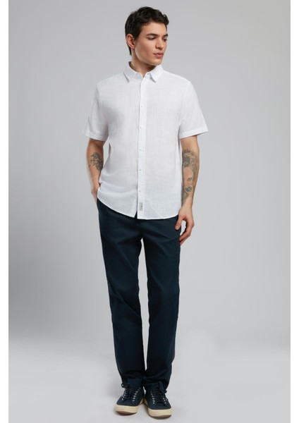 New Chıno 2 Erkek Dokuma Pantolon Lacivert