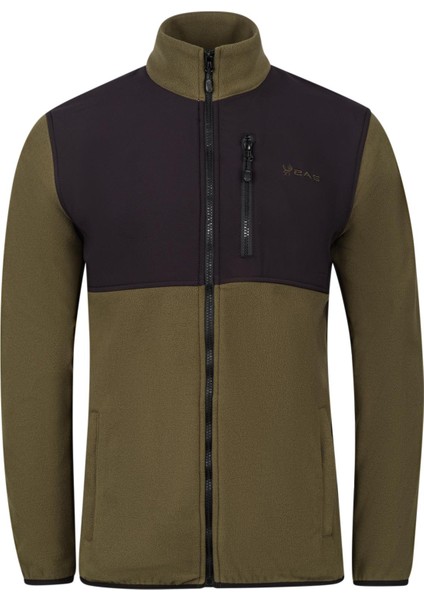 Cliff Erkek Parçalı Ince Polar Sweatshirt Haki