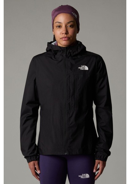 Kadın Higher Run Rain Yağmurluk Siyah