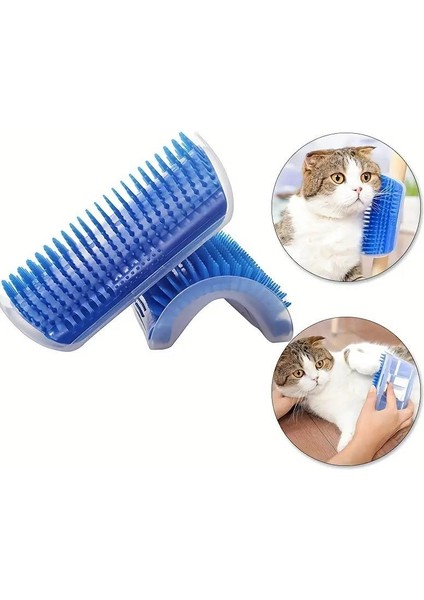 Kedi Kaşınma Tırmalama Ve Sürtünme Aparatı Kedi Masaj Fırçası Kedi Naneli