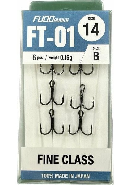 2231 Treble Fıne Class Ft-01 Black Nıkel Üçlü Iğne - 4