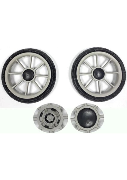 2 Adet Büyük Boy Pazar Arabası Teker Takımı Ø20CM 2 Teker Fiyatı Pazar Arabası 20X20 cm Teker Takımı