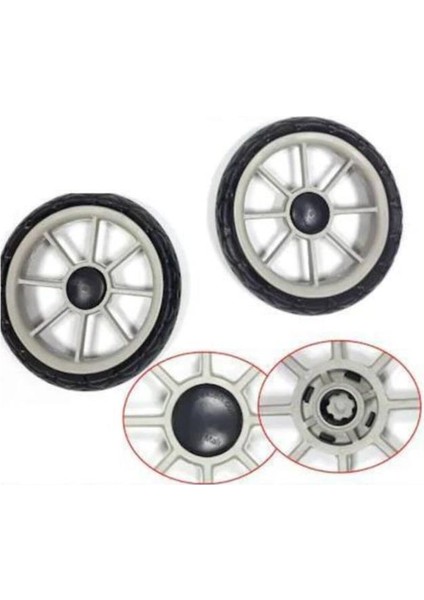 2 Adet Büyük Boy Pazar Arabası Teker Takımı Ø20CM 2 Teker Fiyatı Pazar Arabası 20X20 cm Teker Takımı