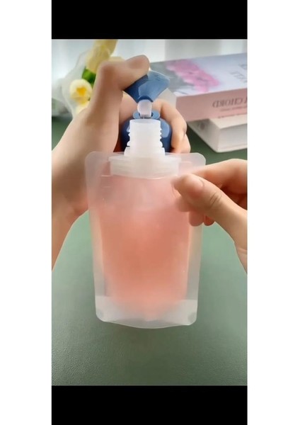 6 Adet Krem Seyahat Şampuan Taşıma Şişesi