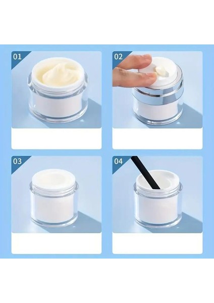 2 Adet Hava Almayan Basınçlı Krem Losyon Kavanozu 50 ml