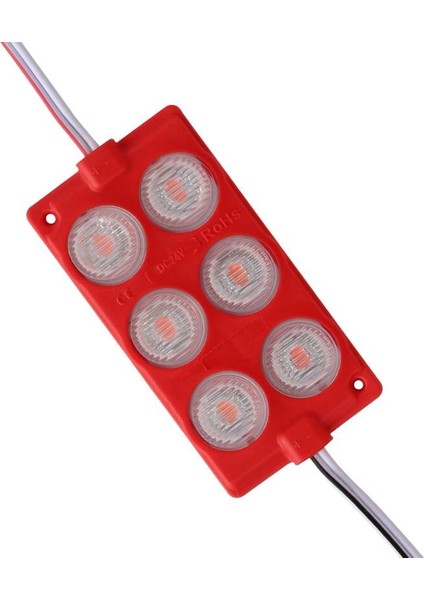 24 Volt 3 Watt Kırmızı 3030 Cob Modül LED 75*40