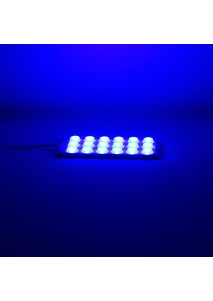 12 Volt 6 Watt Mavi 18 Ledli 2'li Paket Yanıp Sönen Modül LED