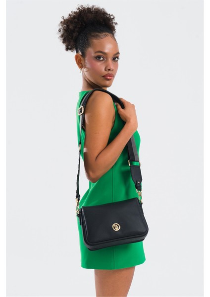 US25141 Kadın Çapraz Çanta Siyah