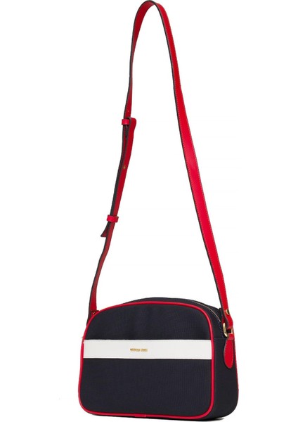 US25249 Kadın Çapraz Çanta Lacivert - Kırmızı modelleri