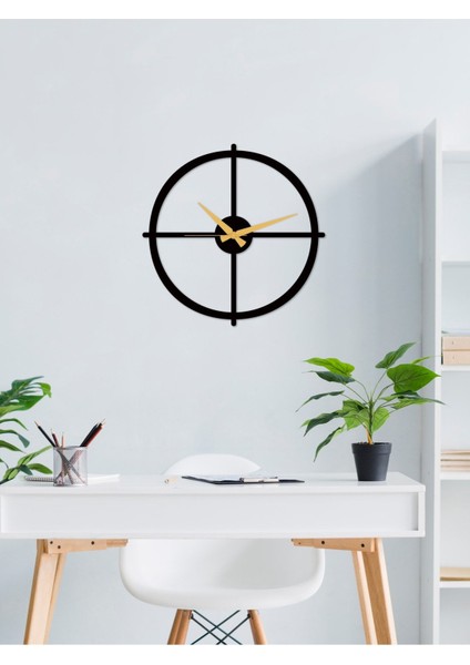 Ocean Metal Siyah Duvar Saati 1,5 mm Kalınlık 41X41 cm fiyatları