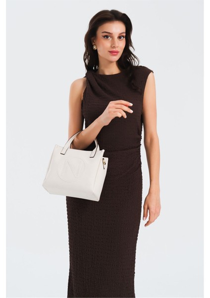 CN7150T Kadın Kol Çantası Krem