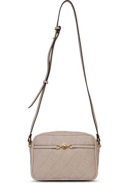 US25109 Kadın Omuz Çantası Krem