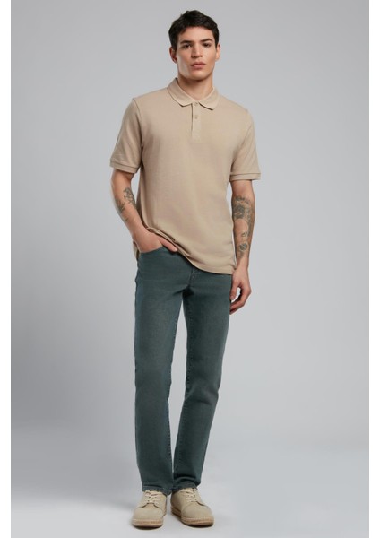 Twins Erkek Polo Yaka T-Shirt Çağla Yeşili