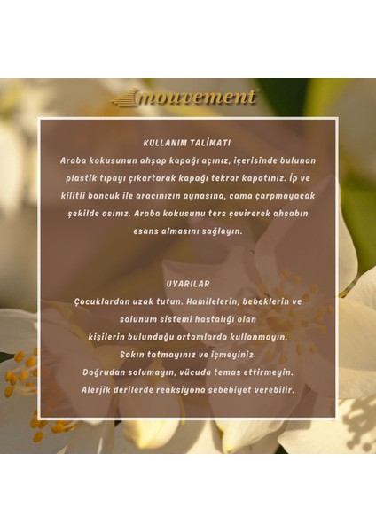 Sandal Ağaçları Oto Kokusu ile Aracınızda Derin, Lüks ve Huzurlu Bir Ortam Oluşturun