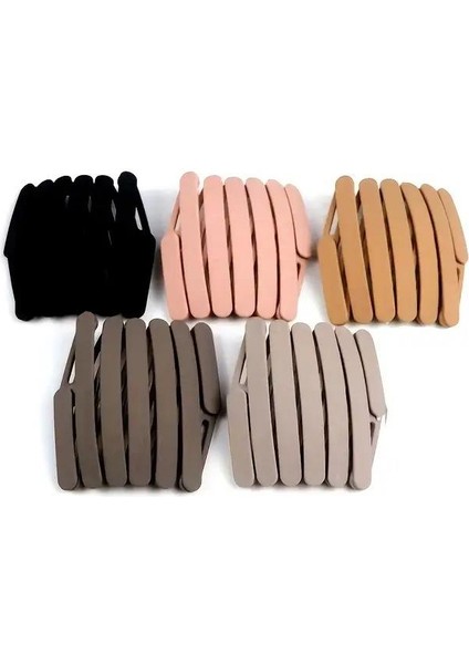 Kahverengi Katlanır Taşınabilir Çanta Içi Taç Toka 1 Adet