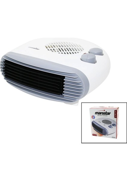 2ın1 = Sıcak - Soğuk Turbo Fanlı Isıtıcı 2 Kademe Sıcak - 1 Kademe Serin 2000W MS-200 (4172)