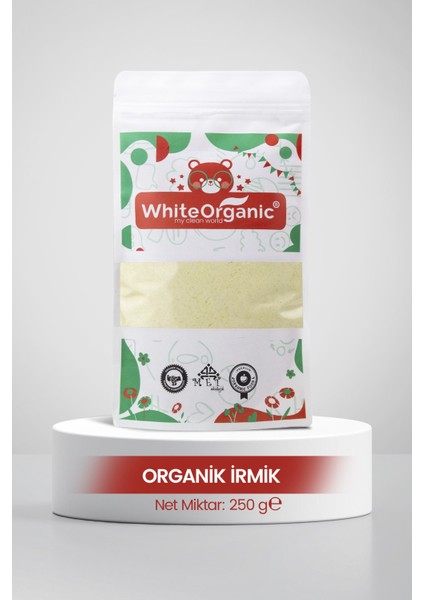 Organik İrmik 250 GR İnce İrmik Bebek İrmiği