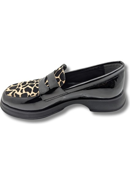 Elysia - Kadın Oxford Ayakkabı - Elysia - Leopar - 40