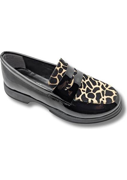 Elysia - Kadın Oxford Ayakkabı - Elysia - Leopar - 40