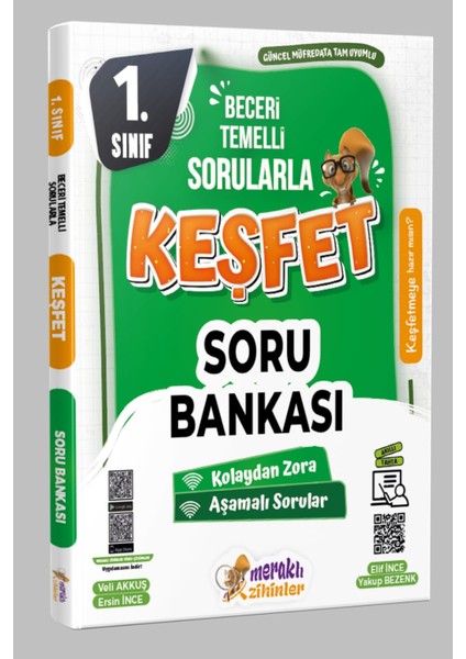 MERAKLI ZİHİNLER YAYINCILIK 1. SINIF KEŞFET TÜM DERSLER SORU BANKASI