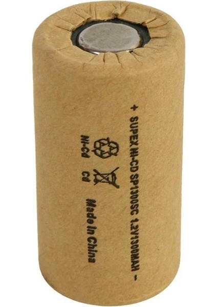 Supex SP1300 1.2V 1300 Mah Tekli Şarjlı Matkap Pili
