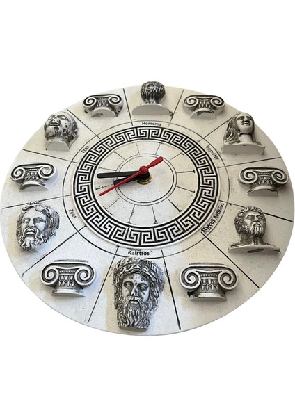 Mitoloji Temalı Helenistik Antik Model Duvar Saati Homeros Eros Zeus Demeter Mitolojik Yunan Tanrıs fiyatları