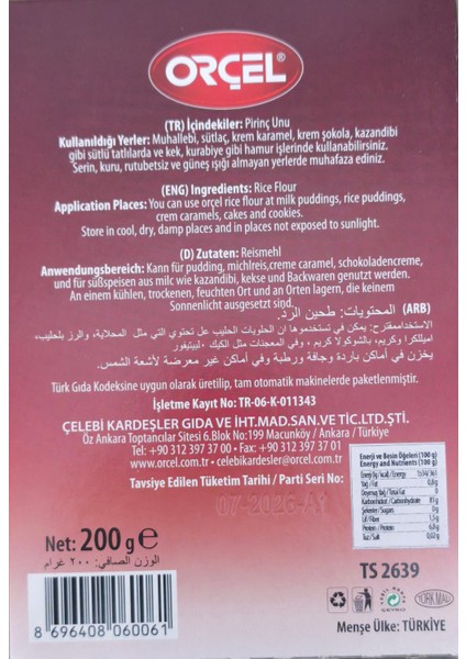 Pirinç Unu 200 gr