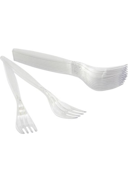 Plastik Çatal Lüks 100 Adet